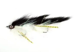 Scull Bunker Zonker Black/White Scull Bunker Zonker Black/White Ørretstreamer