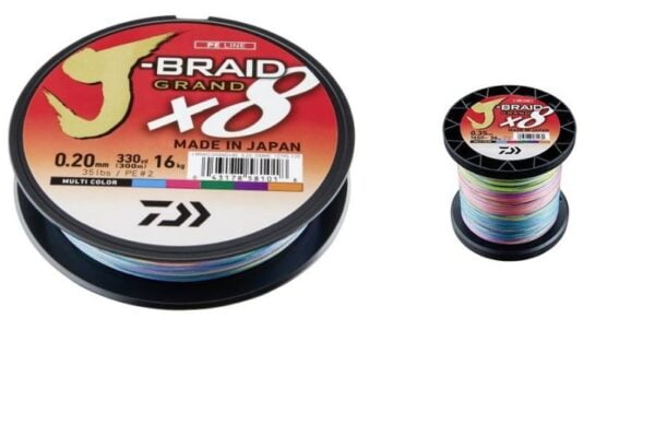 Daiwa J Braid Grand X8 Multi Colour Multifilament