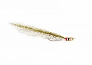 Jiggy Fly Olive White Krok 6 Saltvannsfluer