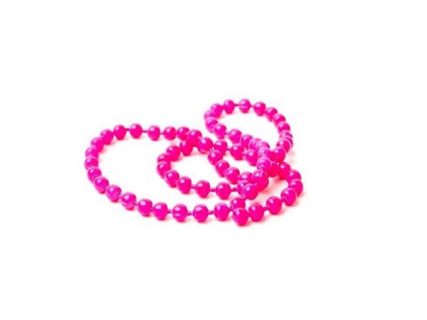 Bead Chain Eyes Medium Fl. Pink Cones, Beads & Øyne