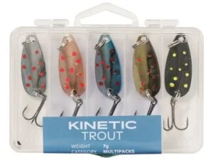 Kinetic Trout Sluk Sett 5stk Sluk og Spinner sett