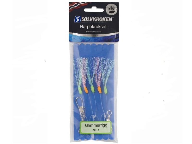 Sølvkroken Harpekroksett Glimmerrigg 1 Sølvkroken Harpekroksett Glimmerrigg 1 Kroksett Sjøfiske