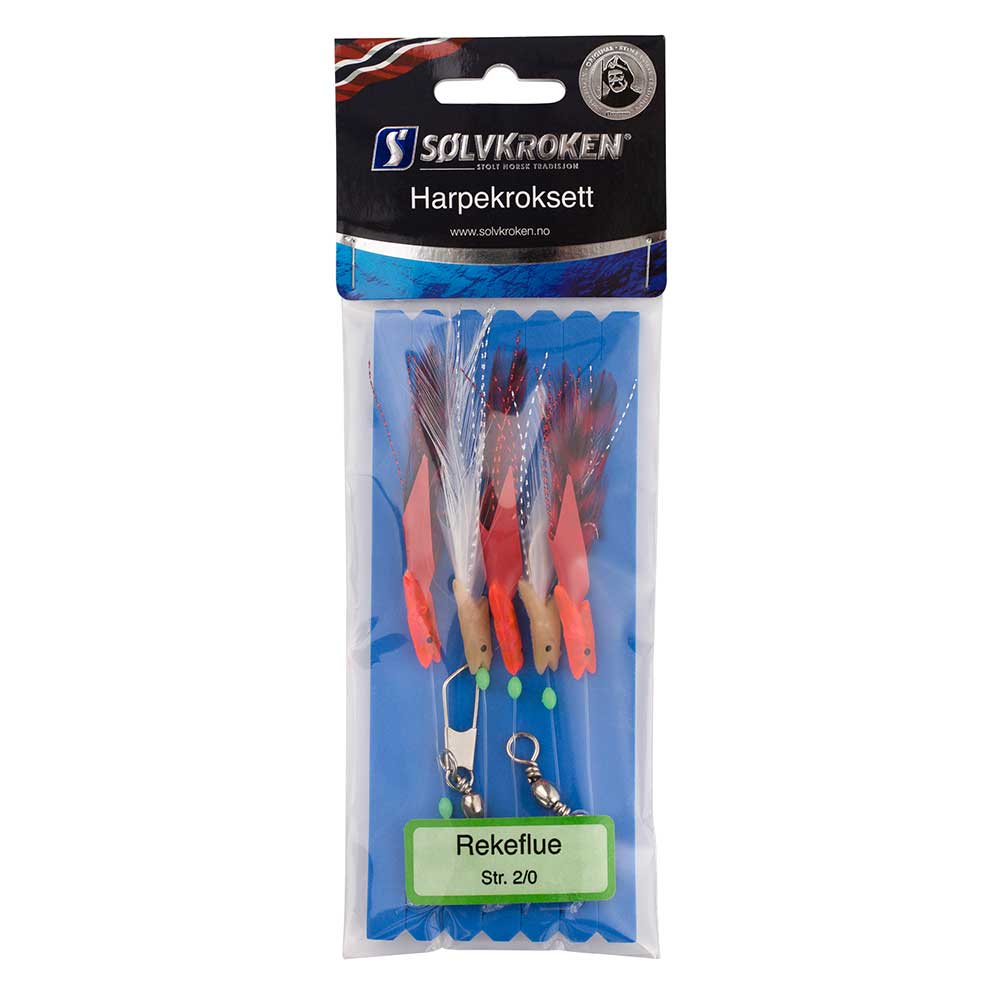 Sølvkroken Kroksett Rekeflue 2/0 Sølvkroken Kroksett Rekeflue 2/0 Kroksett Sjøfiske