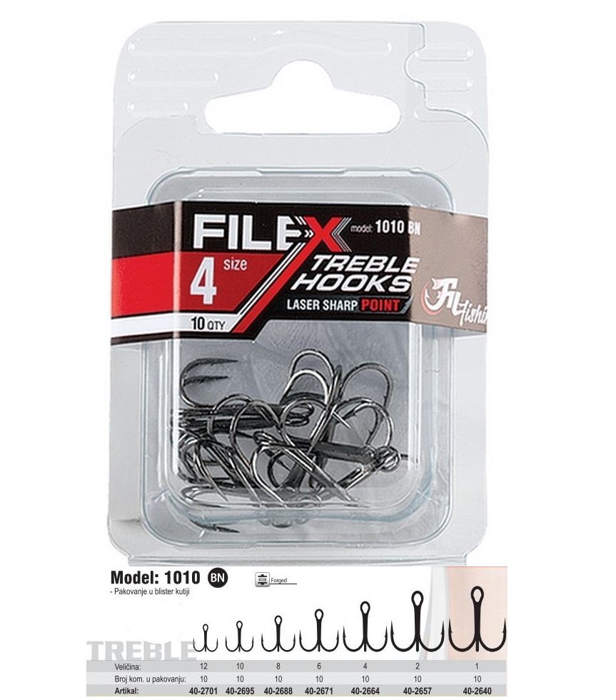 Filex Treble Krok 10pk Filex Treble Krok 10pk Treble Kroker