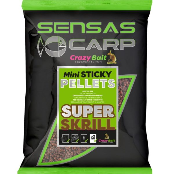 Sensas Mini Sticky Pellets Super Krill 700gr Boilies & Agn