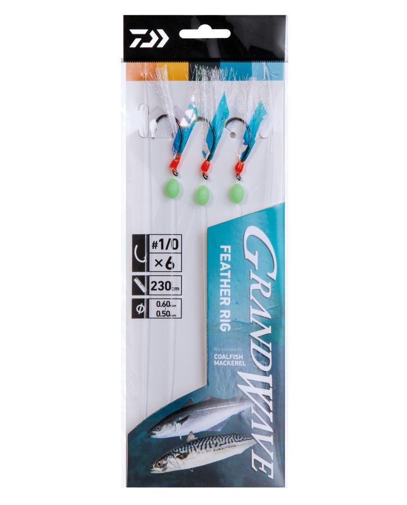 GW FEATHER RIG 1-1/0 Makrell og Sei 230cm Makrell og Sildehekle