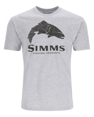 Simms Wood Trout Fill T-Shirt Grey Heather T-Shirt