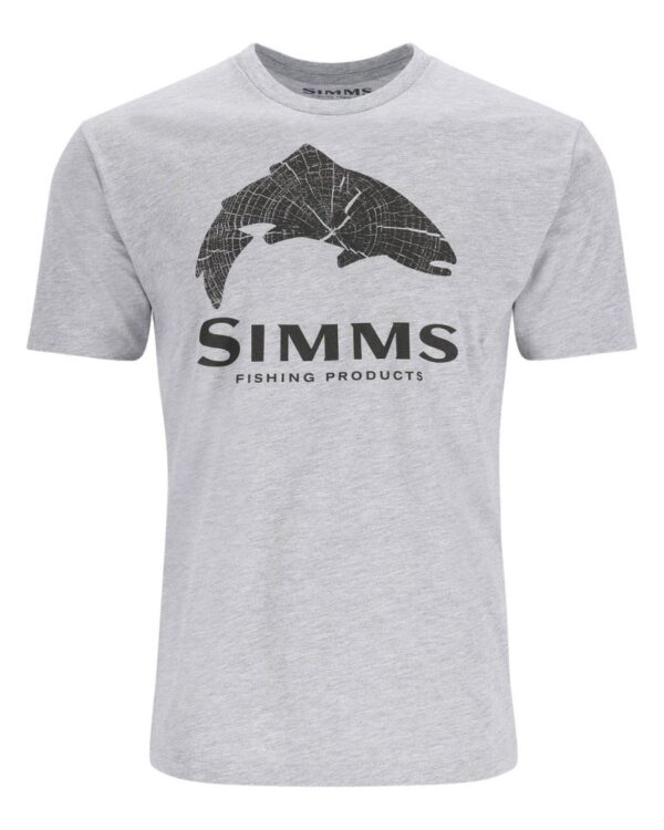 Simms Wood Trout Fill T-Shirt Grey Heather T-Shirt