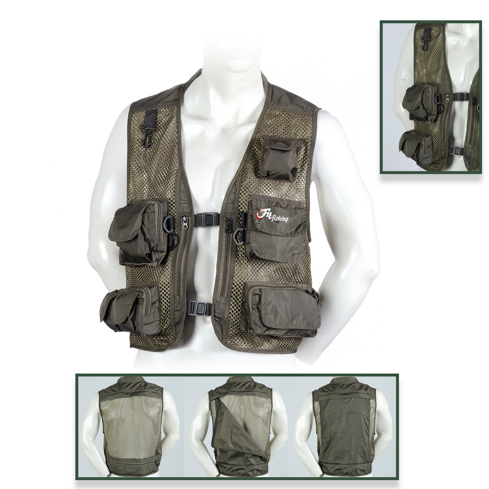 Fiskevest Oliven Grønn Fiskevester