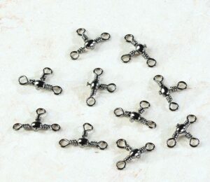 Swivel 3-delt Black Nickel 10pk Swivler