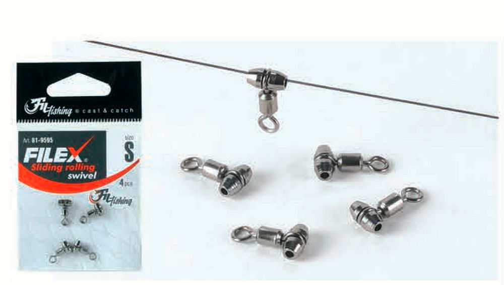 Filfishing Sliding Rolling Swivel 4pk Swivler