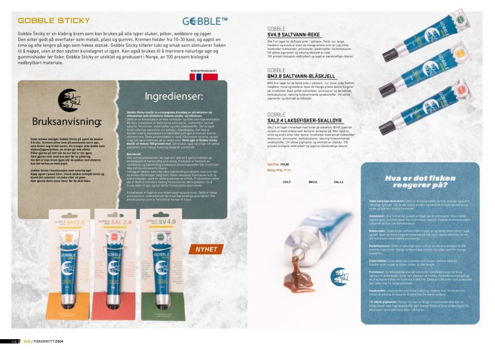 Gobble Sticky Gobble Sticky Havfiske Tilbehør