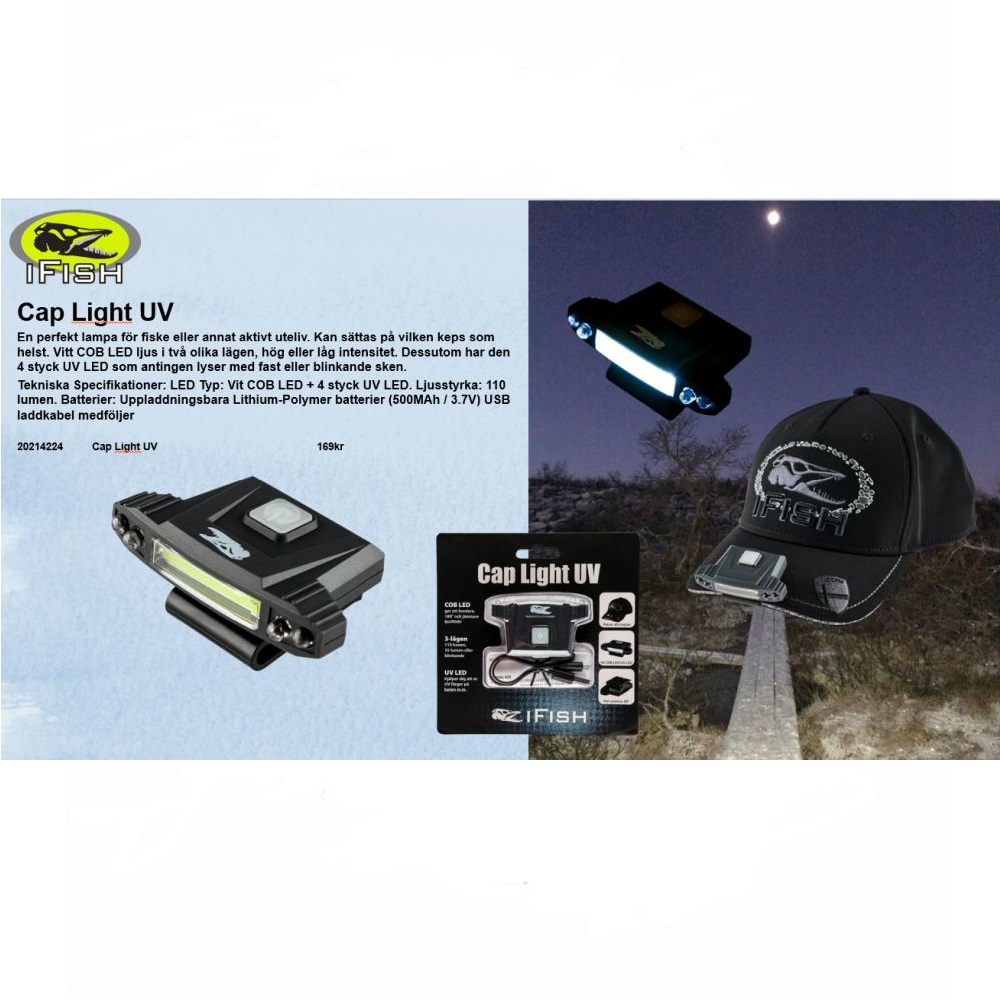 Ifish Cap Light UV Ifish Cap Light UV Friluft
