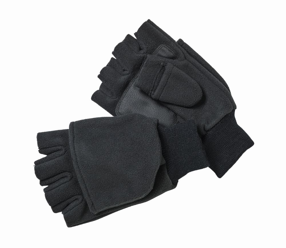 Kinetic Wind Stop Fold Over Mitt Black Kinetic Wind Stop Fold Over Mitt Black Hansker & Sokker