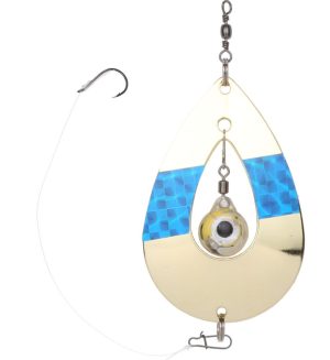 Kalakinn Eye Gold Blue 75 mm Kalakinn Eye Gold Blue 75 mm Røyeblinker