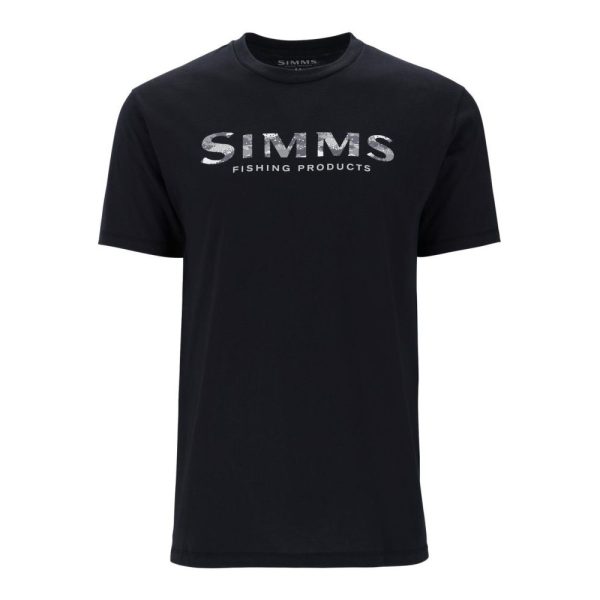 Simms Shroud Fill Logo T-Shirt Black Kommer 2025