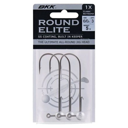 BKK Round Elite Classic Jighead 3pk Jigghoder