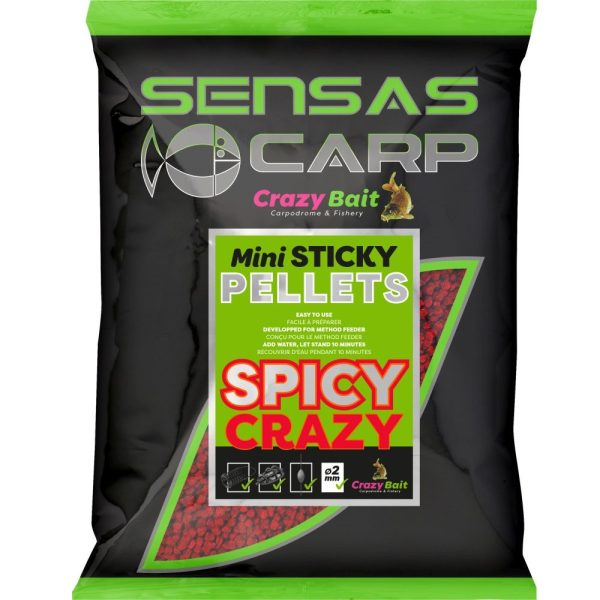 Sensas Mini Sticky Pellets Spicy Crazy 700gr Boilies & Agn