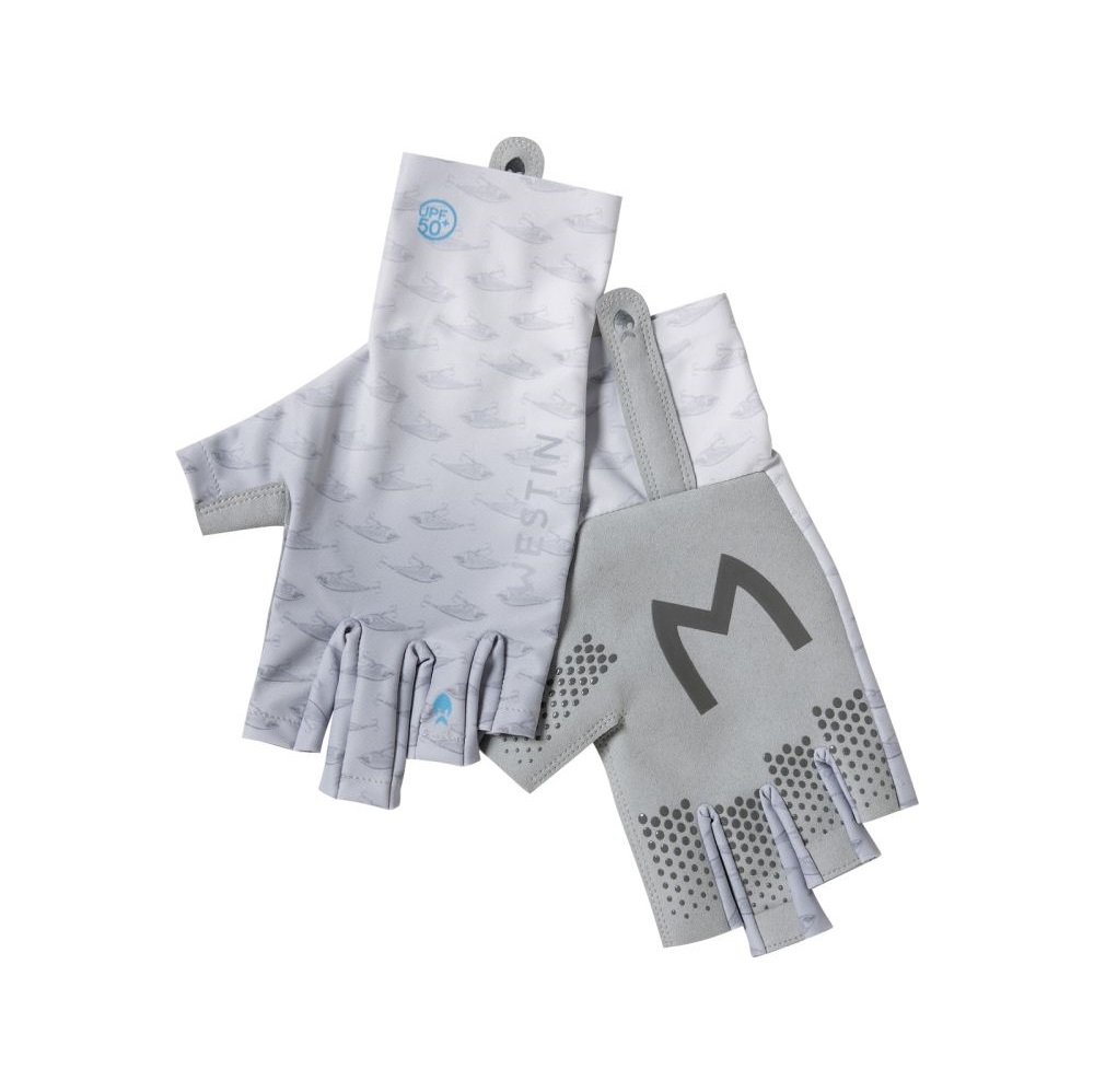 Westin Solar UPF Half Finger Glove Grey Hansker & Sokker