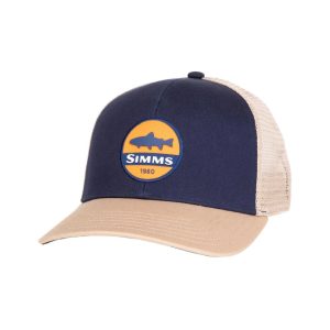Simms Trout Patch Trucker Navy Simms Trout Patch Trucker Navy Capser