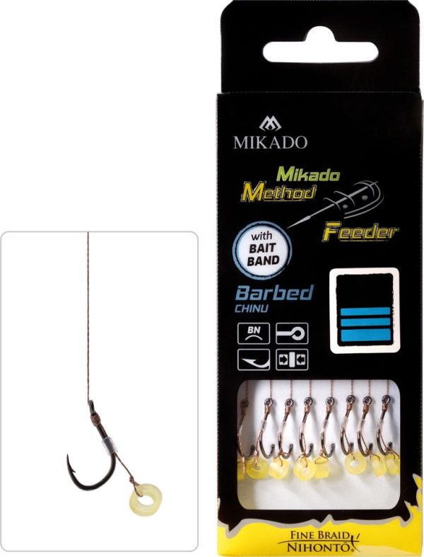 Method Feeder Braid Rig Rubber Barbed Hooks 8stk Kommer 2025