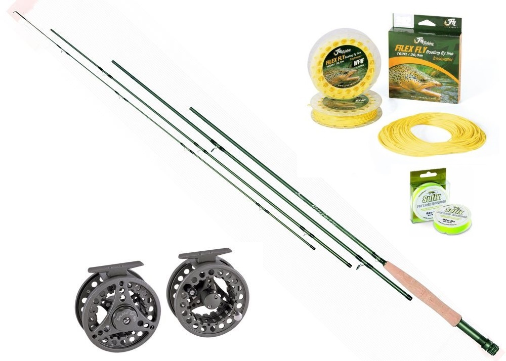 Filex Fluesett 4-delt 9 fot klasse 5 Fluefiskesett
