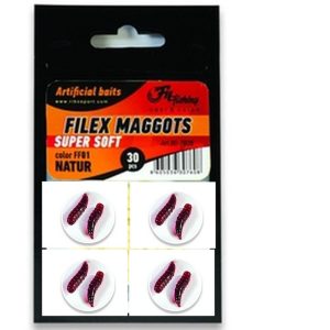 Filex Maggot Super Soft red 30stk Filex Maggot Super Soft red 30stk Isfiskefor og Agn