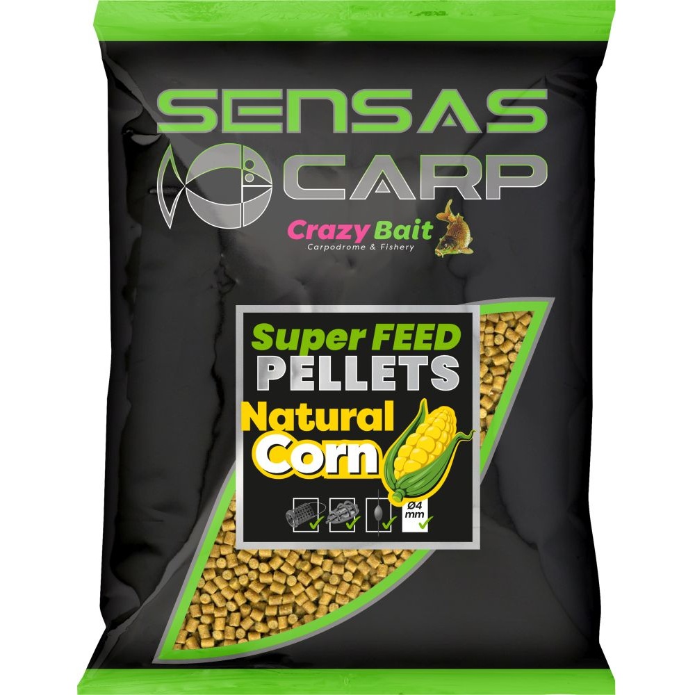 Super Feed Pellets Natural Corn 4mm 650gr Pellets & Agn