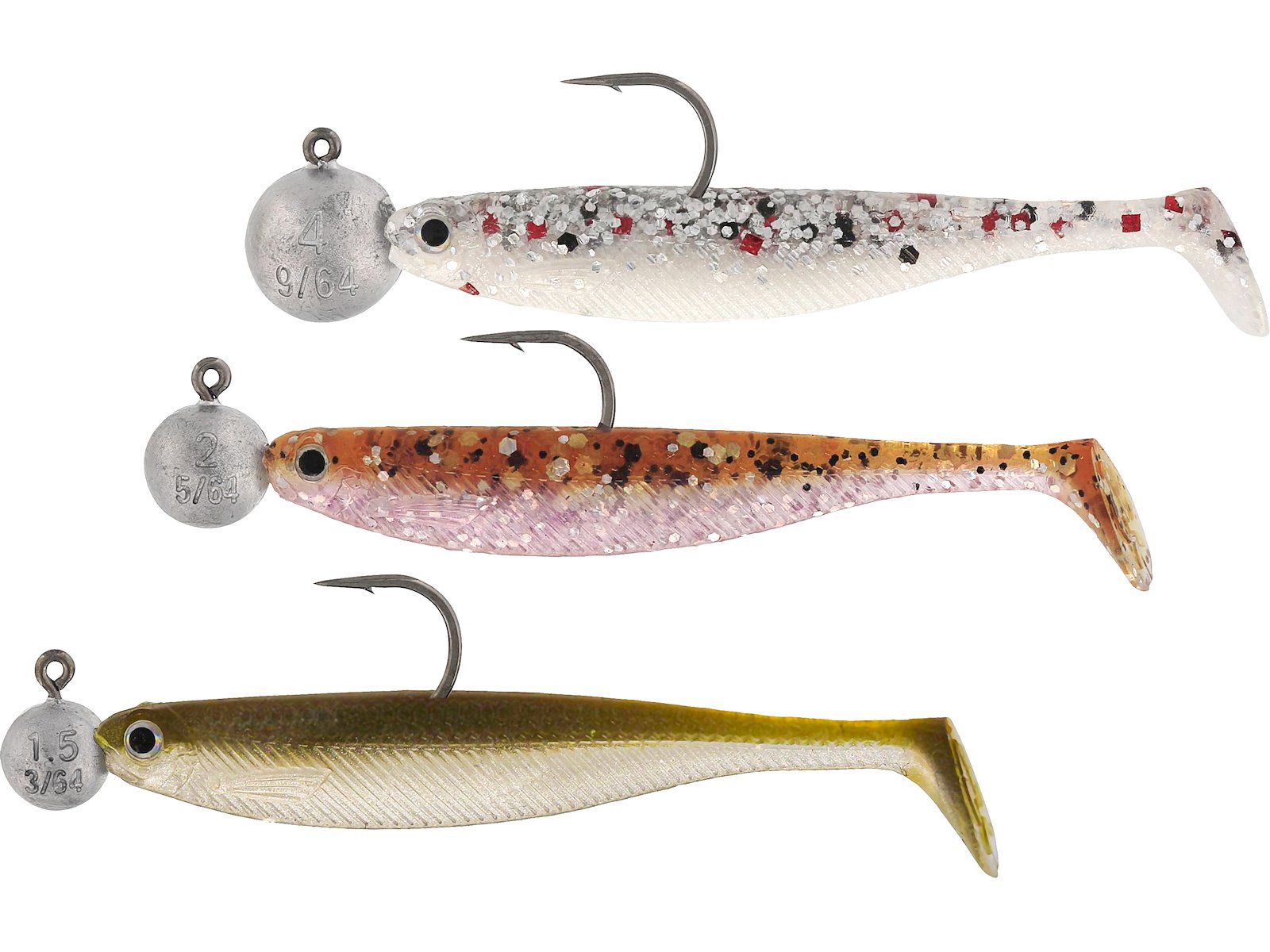 Westin Shadteez Slim RNR Clear Water Mix 4.7cm Softbait Rigget