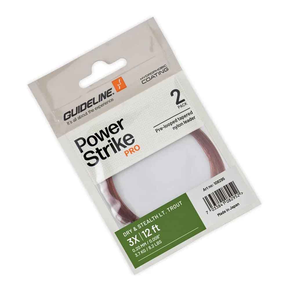 Guideline Dry & Stealth LT. Trout 12 Fot 2pk Taperte Fortommer