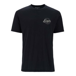 Simms Circle Lockup Black Simms Circle Lockup Black T-Shirt