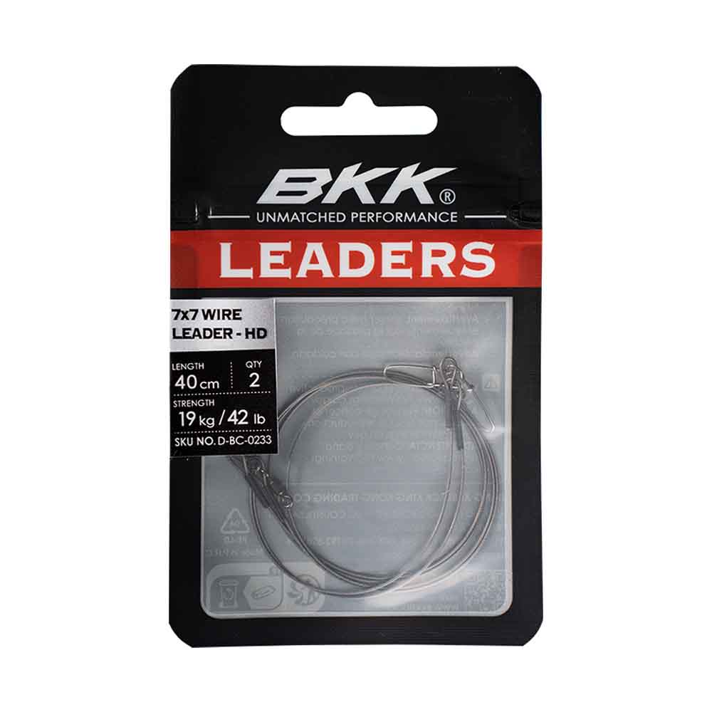 BKK Wireleader 7X7 HD Pikesnap 40cm 2pk Fortommer