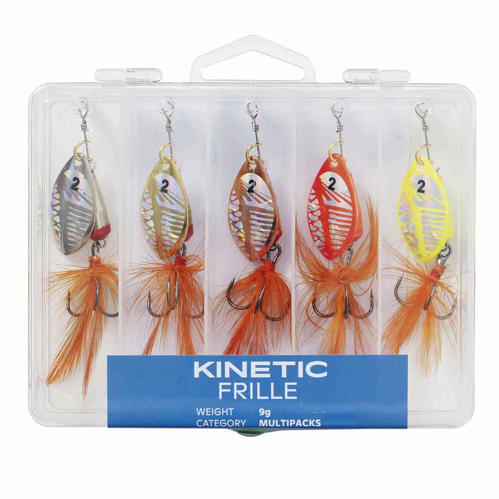 Kinetic Frille Spinner Sett 5pk Sluk og Spinner sett