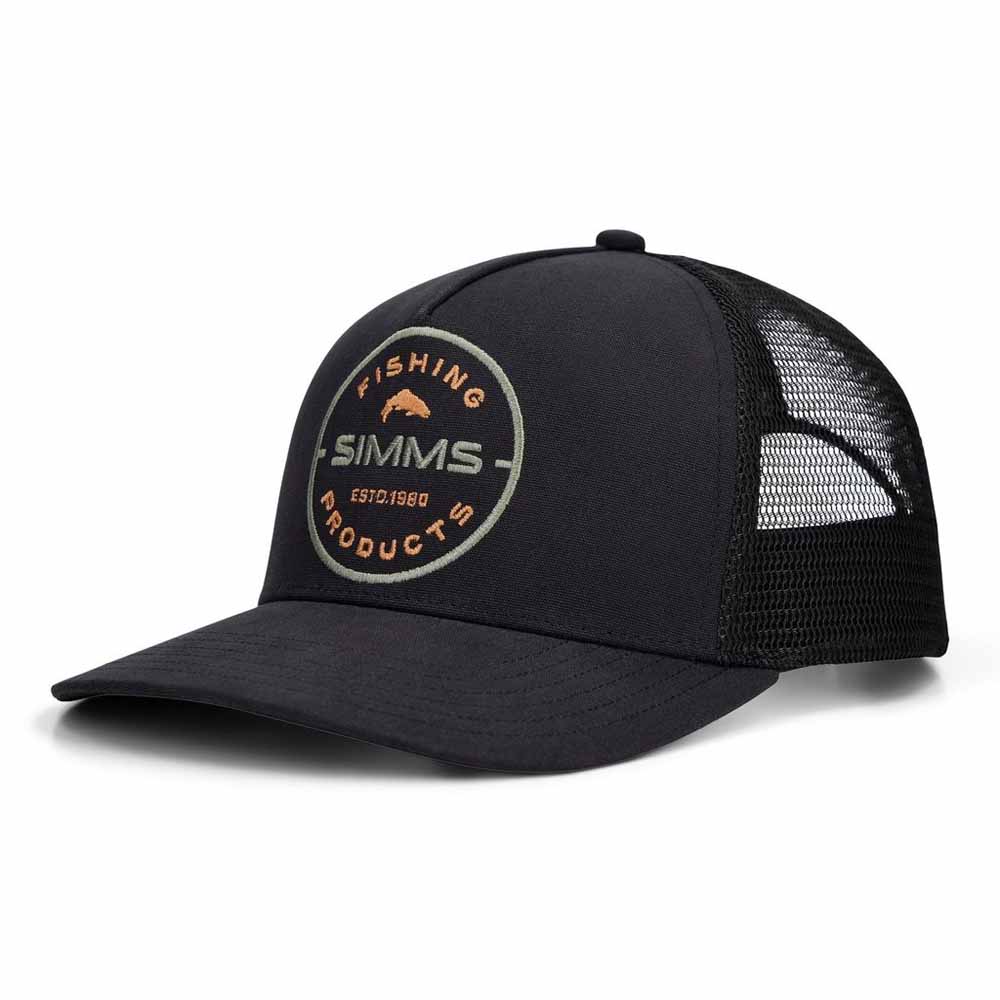 Simms Double Hall Trucker Black Rounder Capser
