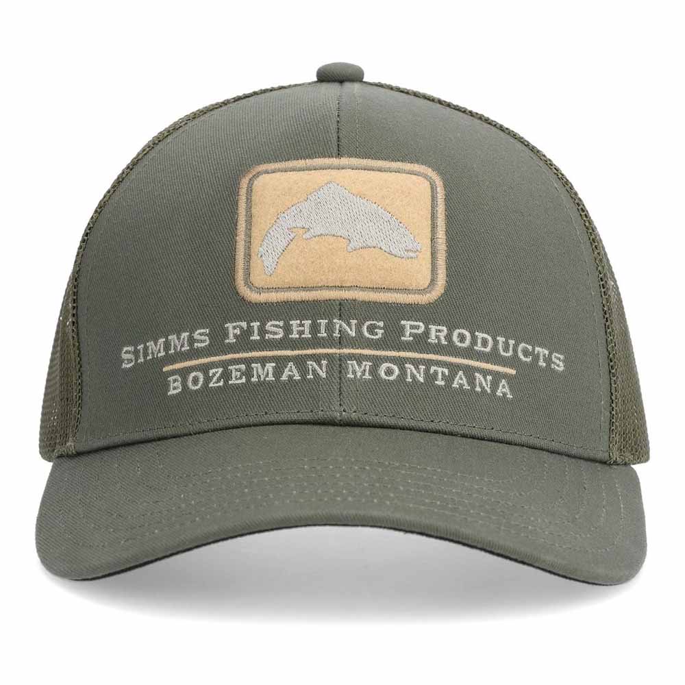 Simms Double Hall Icon Trucker Smokey Olive Capser