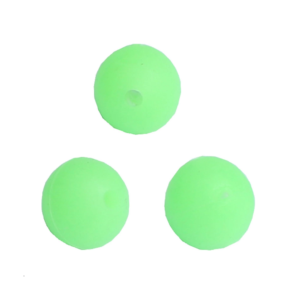 Wiggler Soft Beads Grønn Selvlysende 12mm Pærler & Gummikuler